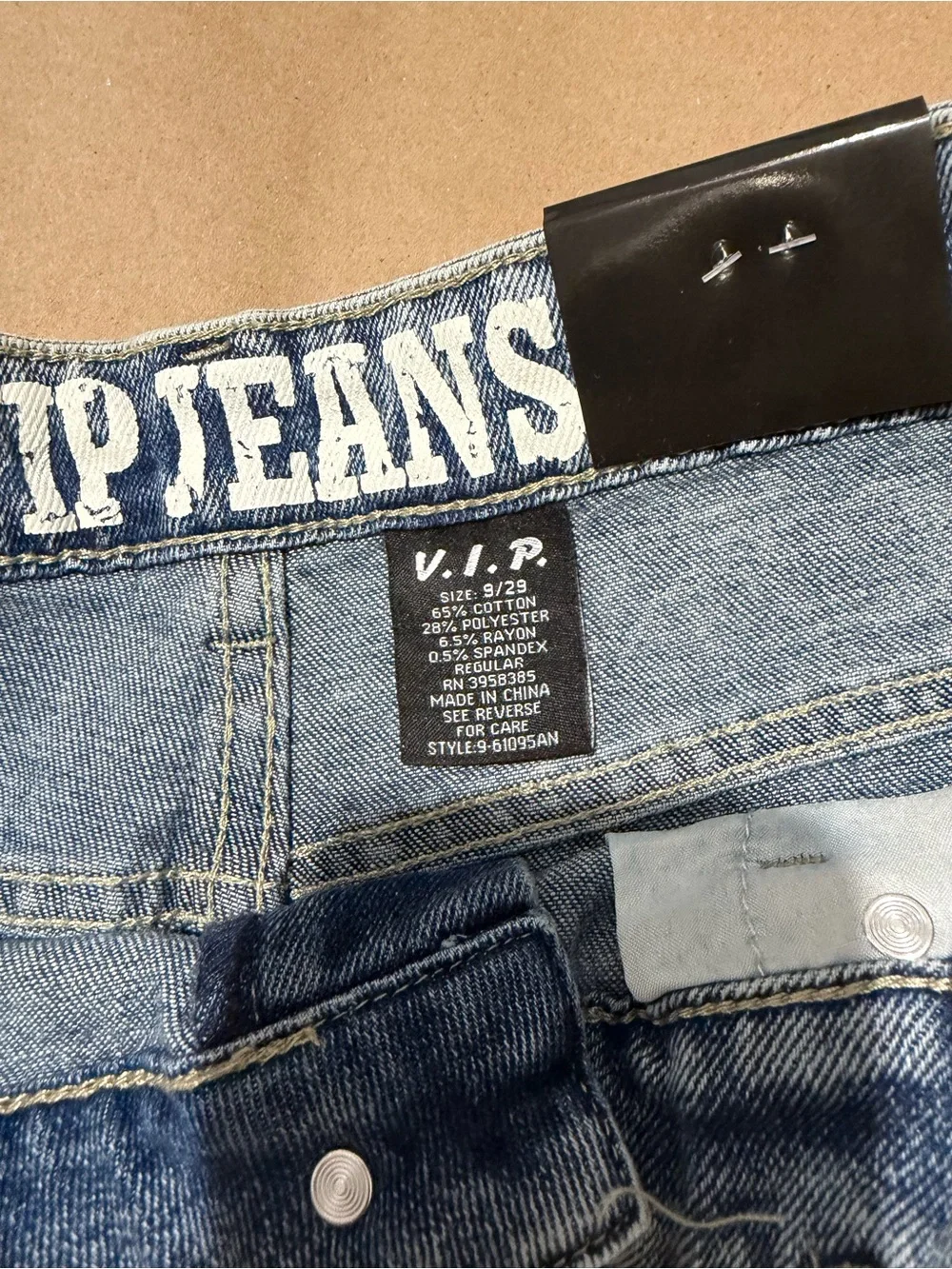 VIP Light Blue Washed Denim Jean Shorts